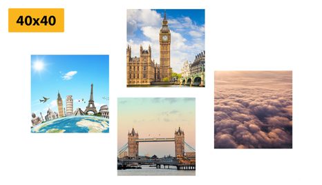 SET DI QUADRI – LONDRA INCANTEVOLE - COLLEZIONI DI QUADRI - STAMPE E QUADRI