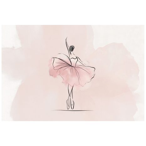 TAPETA ELEGANTNÁ BALETKA V RUŽOVEJ SUKNI - TAPETY - 🔥 TOTÁLNY VÝPREDAJ