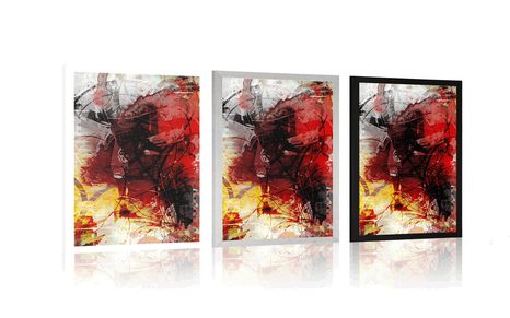 PLAKÁT MODERNÍ MEDIÁLNÍ MALBA - ABSTRAKTNÍ A VZOROVANÉ - PLAKÁTY