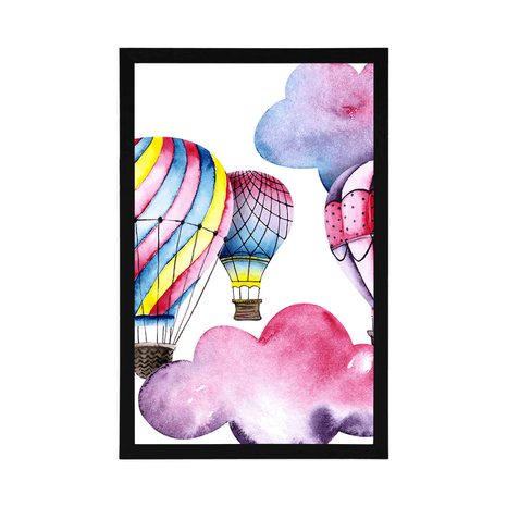 PLAKAT BALONČKI V VETRU - VOZILA - PLAKATI