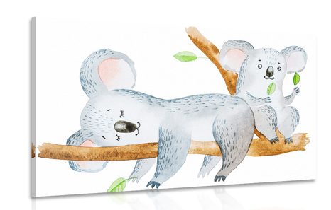 QUADRO GRAZIOSI KOALA - QUADRI PER BAMBINI - QUADRI