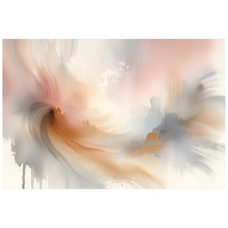 FOTOTAPETA PASTELOVÉ ABSTRAKTNÍ AKVARELOVÉ TAHY - ABSTRAKTNÍ TAPETY - TAPETY