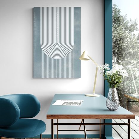 TABLOU CURCUBEU BOHO MID-CENTURY - TABLOURI ABSTRACTE - TABLOURI