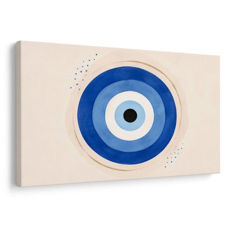 TABLEAU SUR TOILE – ŒIL PROTECTEUR BLEU - TABLEAUX PAR THÈME - TABLEAUX