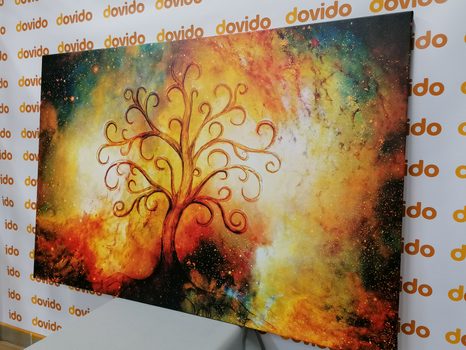 KÉP ÉLETFA BOLYGÓ ABSZTRAKT ELEMEKKEL - ÉLETFÁK KÉPEK - KÉPEK