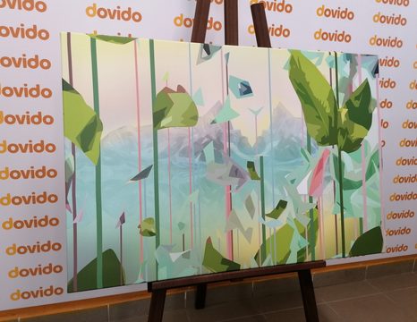 WANDBILD ABSTRAKTES PARADIES - BILDER BÄUME UND LAUB - BILDER