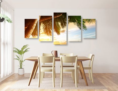 КАРТИНИ ОТ 5 ЧАСТИ – ИЗГРЕВ НА КАРИБСКИЯ ПЛАЖ - КАРТИНИ НА ПРИРОДАТА И ПЕЙЗАЖИ - КАРТИНИ