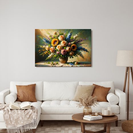 OBRAZ ROMANTICKÁ KYTICE KVĚTIN - OBRAZY KVĚTŮ - OBRAZY