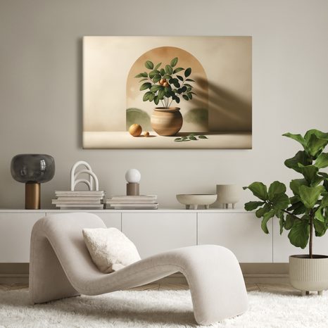 WANDBILD ZITRUSHARMONIE - BOTANISCHE BILDER - BILDER