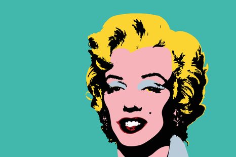 TAPETA IKONICKÁ MARILYN MONROE V POP ART DESIGNU - POP ART TAPETY - TAPETY