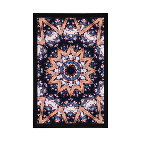 POSTER – MANDALA CON ELEMENTI INTERESSANTI SULLO SFONDO - FENG SHUI - POSTER