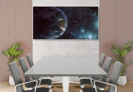 STAMPA SU TELA – PIANETA NELLO SPAZIO - QUADRI DELLO SPAZIO E DELLE STELLE - STAMPE E QUADRI