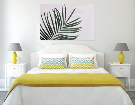TABLEAU SUR TOILE – MAGNIFIQUE FEUILLE DE PALMIER - TABLEAUX DE NATURES MORTES - TABLEAUX