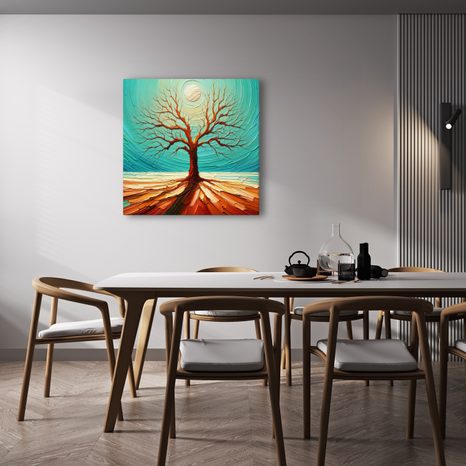 OBRAZ MAJESTÁTNÍ STROM ŽIVOTA V KRAJINĚ - OBRAZY STROMY ŽIVOTA - OBRAZY