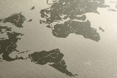 OBRAZ STARÁ MAPA SVĚTA NA ABSTRAKTNÍM POZADÍ - OBRAZY MAPY - OBRAZY