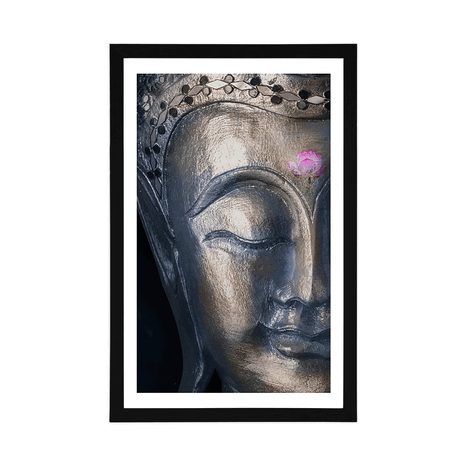 POSTER WITH MOUNT DIVINE BUDDHA - FENG SHUI - POSTERS