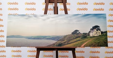 КАРТИНА НА ПЛАТНО – КЪЩА НА СКАЛАТА - НАТЮРМОРТИ - КАРТИНИ