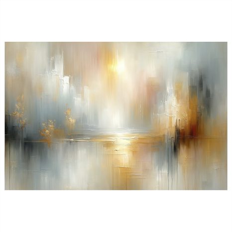 WANDBILD GOLDENES LICHT ÜBER DEM SEE - BILDER - 🔥 TOTALAUSVERKAUF