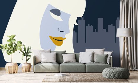 TAPETA ZÁHADNÁ CIZINKA - POP ART TAPETY - TAPETY