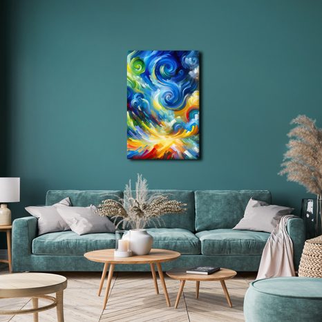 OBRAZ ABSTRAKTNÍ VÍŘENÍ BAREV - ABSTRAKTNÍ OBRAZY - OBRAZY