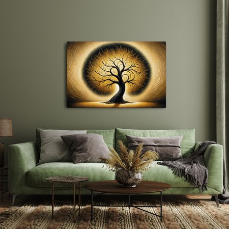 OBRAZ STROM ŽIVOTA VE ZLATĚ - OBRAZY STROMY ŽIVOTA - OBRAZY