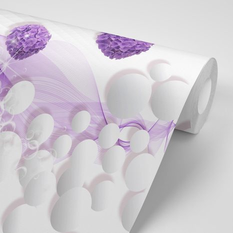 TAPETA KVĚTINY S ABSTRAKTNÍM POZADÍM - ABSTRAKTNÍ TAPETY - TAPETY