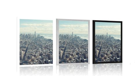 POSTER VIEW OF THE CHARMING CENTER OF NEW YORK CITY - CITIES - POSTERS