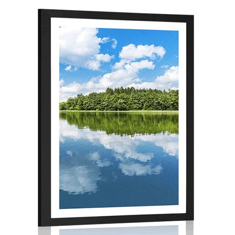 POSTER WITH MOUNT NATURE IN SUMMER - NATURE - POSTERS