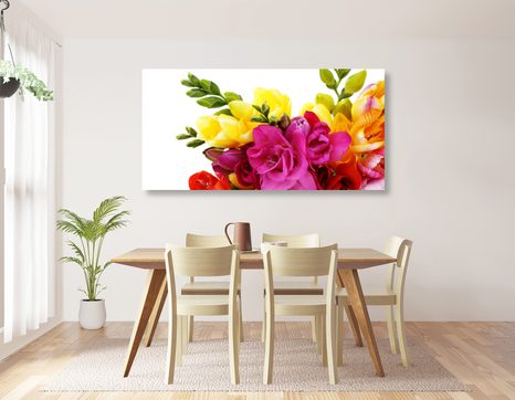 QUADRO SU TELA – BOUQUET DI FRESIE - 🔥 SVENDITA TOTALE