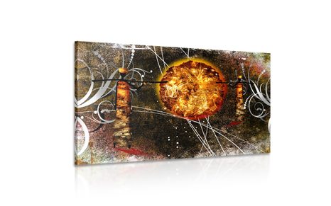 OBRAZ AFRICKÉ SLUNCE - ABSTRAKTNÍ OBRAZY - OBRAZY