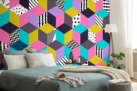 SAMOLEPÍCÍ TAPETA BAREVNÝ VZOR - SAMOLEPÍCÍ TAPETY - TAPETY