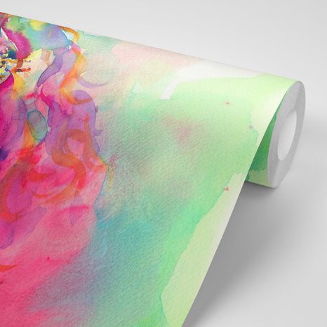 TAPETA AKVARELOVÝ ŽENSKÝ PORTRÉT - TAPETY LIDÉ A CELEBRITY - TAPETY