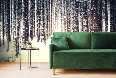 FOTOTAPETA LES ZAHALENÝ SNĚHEM - TAPETY PŘÍRODA - TAPETY