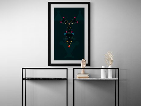 ΑΦΊΣΑ ΜΕ ΠΑΡΠΑΣΤΟΎ ΜΟΤΊΒΑ ΣΕ ΜΑΎΡΟ ΦΌΝΤΟ - ΘΈΜΑΤΑ ΑΠΌ ΤΟ ΕΡΓΑΣΤΉΡΙΌ ΜΑΣ - ΑΦΊΣΕΣ