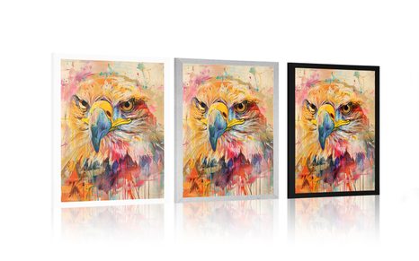 PLAGÁT OROL S IMITÁCIOU MAĽBY - VTÁKY - PLAGÁTY