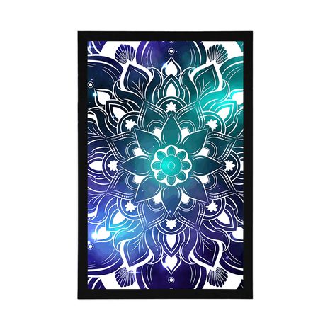 PLAKÁT MODERNÍ MANDALA S ORIENTÁLNÍM VZOREM - FENG SHUI - PLAKÁTY