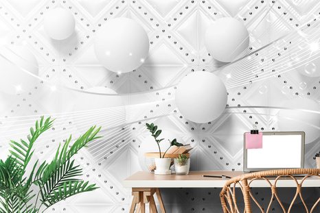 SAMOLEPÍCÍ TAPETA LUXUS V ČERNOBÍLÉM PROVEDENÍ - SAMOLEPÍCÍ TAPETY - TAPETY