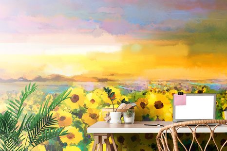 SAMOLEPÍCÍ TAPETA SLUNEČNICOVÉ POLE - SAMOLEPÍCÍ TAPETY - TAPETY