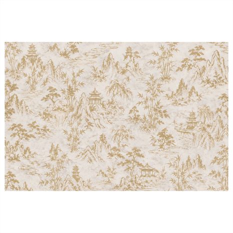 WANDBILD ZARTE ASIATISCHE BERGLANDSCHAFT - BILDER MIT FENG SHUI-MOTIVEN - BILDER