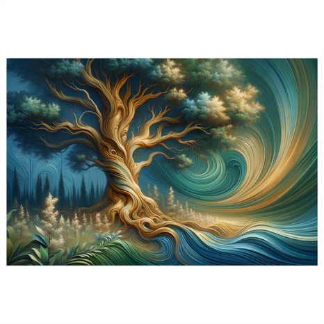 OBRAZ STROM ŽIVOTA V KOUZELNÉM LESE - OBRAZY STROMY ŽIVOTA - OBRAZY