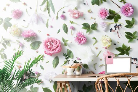 TAPETA JEMNÉ ZÁTIŠÍ Z KVĚTIN - TAPETY KVĚTINY - TAPETY