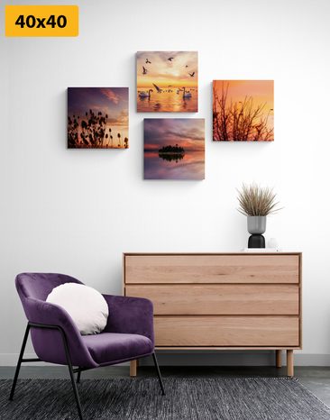 KÉP SZETT TERMÉSZET ROMANTIKUS KIVITELBEN - KÉPSZETTEK - KÉPEK