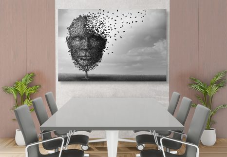 ΕΙΚΌΝΑ ΑΦΗΡΗΜΈΝΟ ΠΡΌΣΩΠΟ ΜΕ ΤΗ ΜΟΡΦΉ ΕΝΌΣ ΔΈΝΤΡΟΥ - ΠΊΝΑΚΕΣ ΑΣΠΡΌΜΑΥΡΕΣ - ΠΊΝΑΚΕΣ