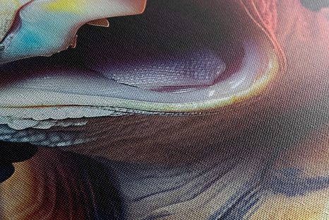 QUADRO SU TELA – TARTARUGA CON CUFFIE - QUADRI DI ANIMALI DA FESTA CON LE CUFFIE - STAMPE E QUADRI