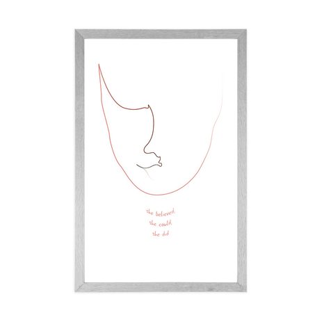 PLAKÁT S PASPARTOU MINIMALISMUS S NÁPISEM - MOTIVY Z NAŠÍ DÍLNY - PLAKÁTY