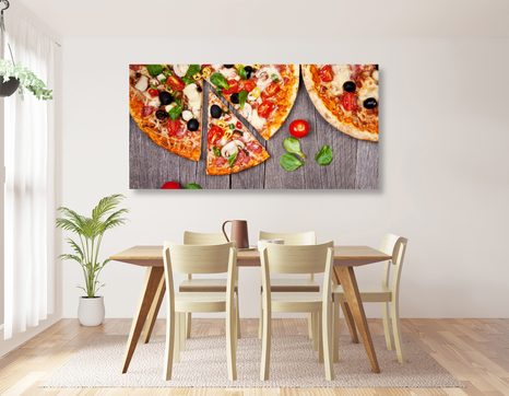WANDBILD PIZZA - BILDER VON ESSEN UND GETRÄNKEN - BILDER