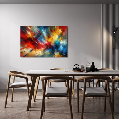 OBRAZ EXPLOZE BAREVNÉ ENERGIE - OBRAZY ABSTRAKTNÍ TVARY - OBRAZY