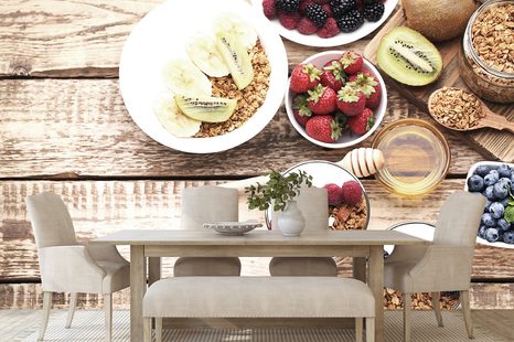 FOTOTAPETA ZDRAVÁ SNÍDANĚ - TAPETY JÍDLA A NÁPOJE - TAPETY