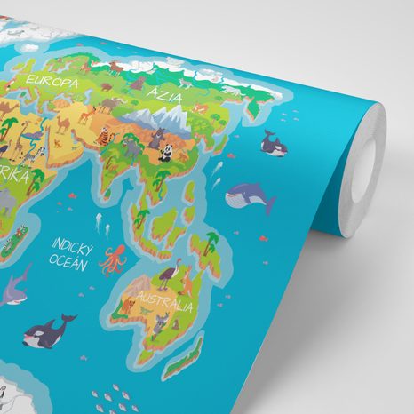 SELBSTKLEBENDE TAPETE KINDERKARTE MIT SLOWAKISCHEN BEZEICHNUNGEN - SELBSTKLEBENDE TAPETEN - TAPETEN