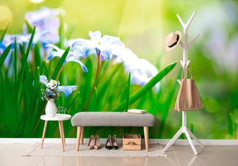 SAMOLEPÍCÍ TAPETA KVĚTINY NA LOUCE V JARNÍM OBDOBÍ - SAMOLEPÍCÍ TAPETY - TAPETY